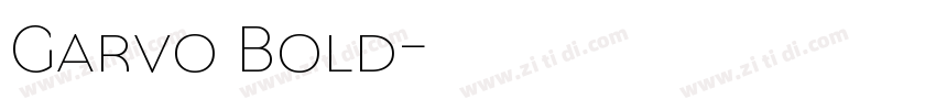 Garvo Bold字体转换